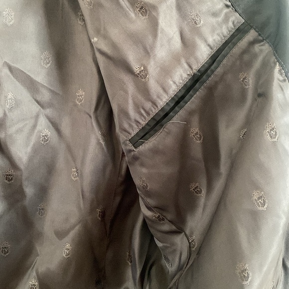 John Varvatos Star USA Men's Full Zip Fully Lined Black Bomber Jacket Size M - Picture 7 of 8